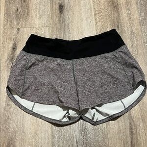 Heathered Gray lulu lemon shorts